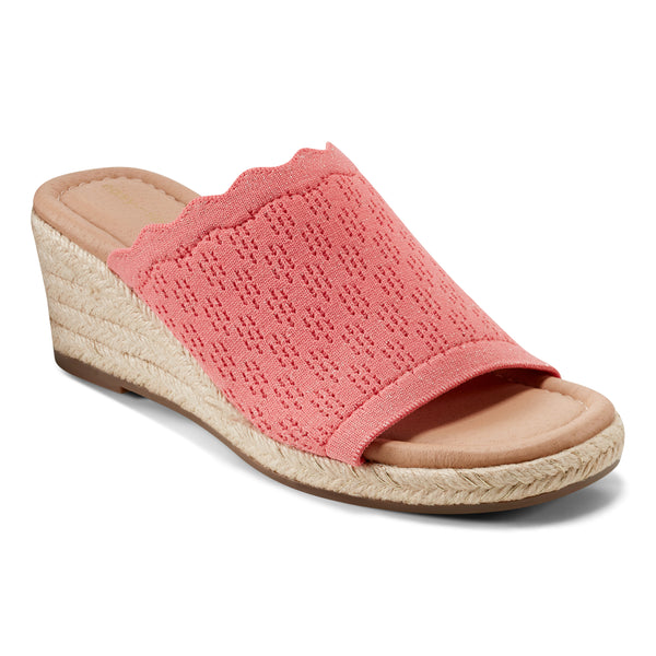 easy spirit Shanice Wedge Sandals Coral