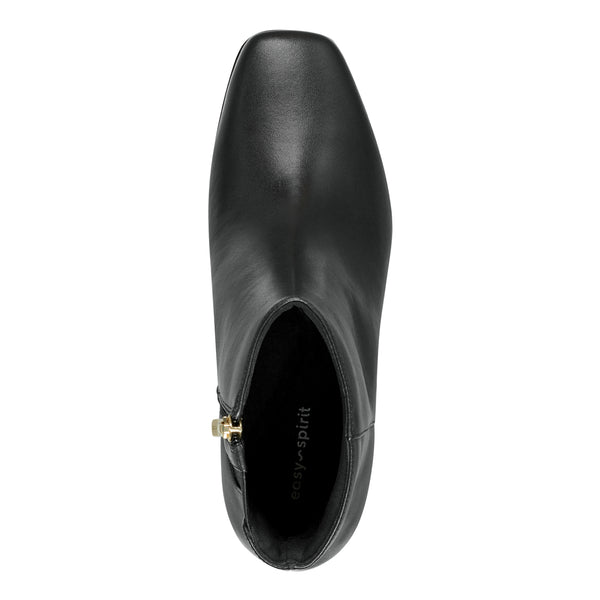 Easy Spirit Sidney Dress Booties Black Leather