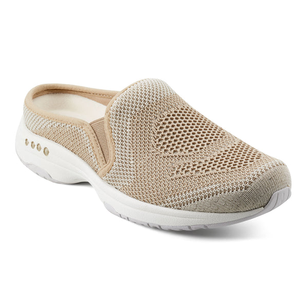 easy spirit Takeknit Eco Clogs Tan Recycled Knit