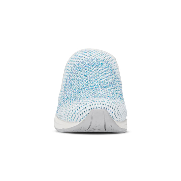 Easy Spirit Takeknit Eco Clogs White/Blue Knit