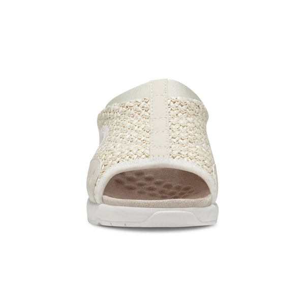 Easy Spirit Traciee Slip On Sandals Ivory Raffia