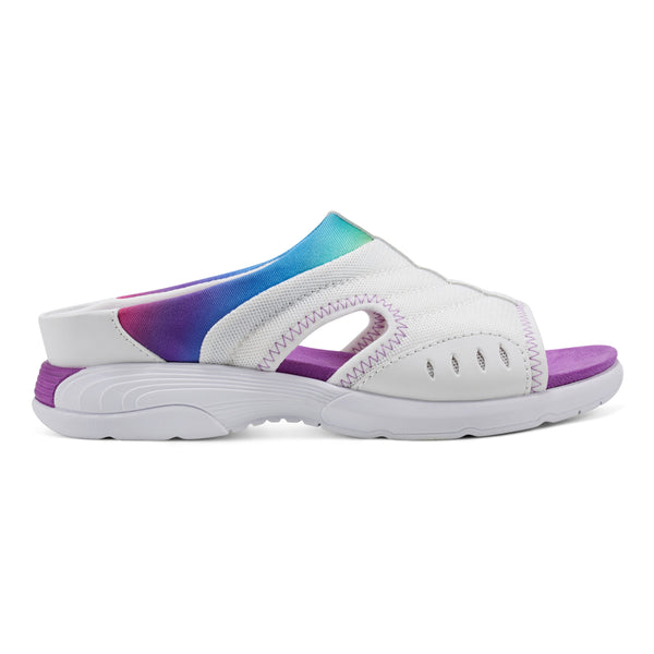 Easy Spirit Traciee Slip On Sandals White/Rainbow
