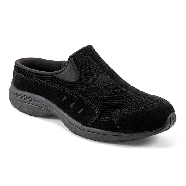 easy spirit Traveltime Clogs Black Velour Suede