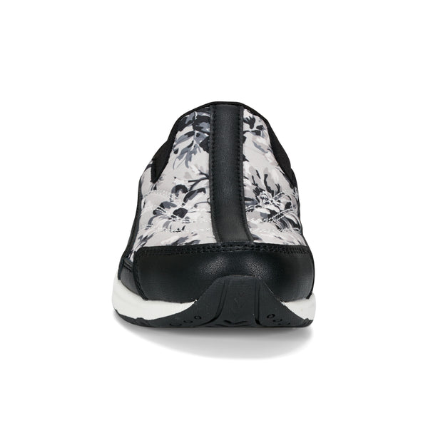 Easy Spirit Traveltime Clogs Black/White Floral
