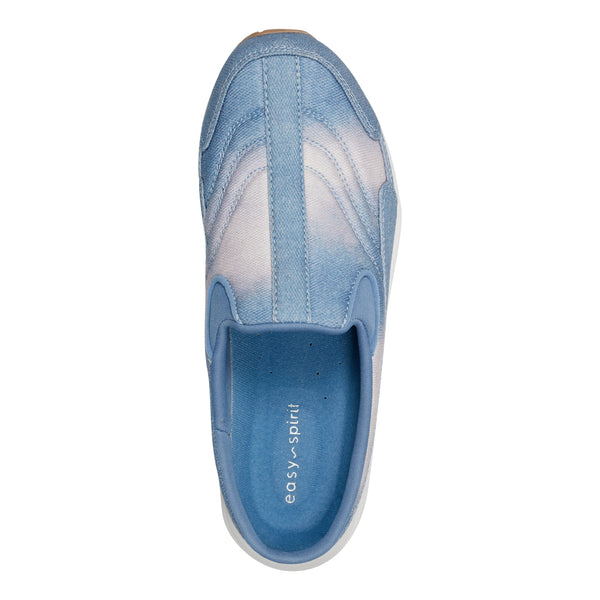 Easy Spirit Traveltime Clogs Denim/Pink Tie Dye