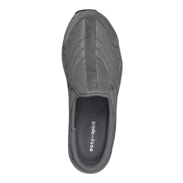 Easy Spirit Traveltime Clogs Grey Suede/Mesh