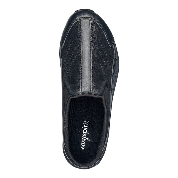 Easy Spirit Traveltime Leather Clogs Black Leather
