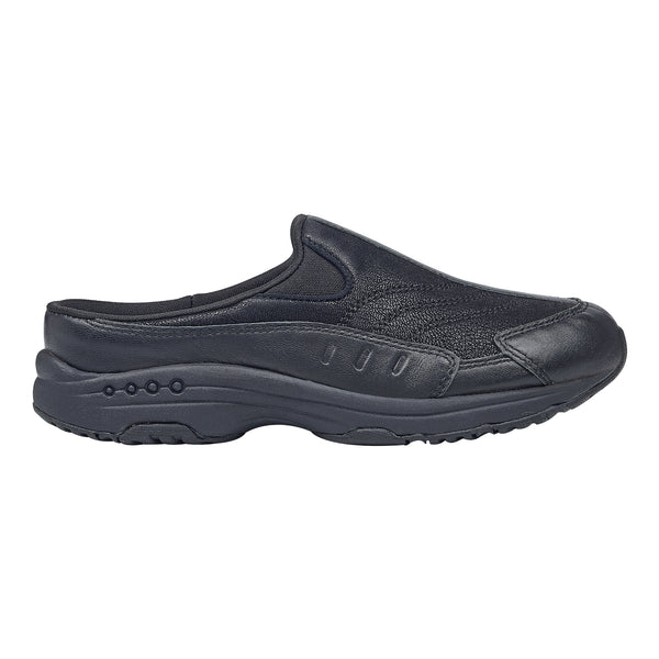 Easy Spirit Traveltime Leather Clogs Black Leather