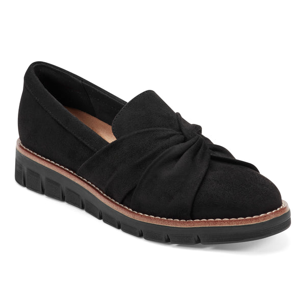 easy spirit Vitalia Knotted Slip On Loafers Black