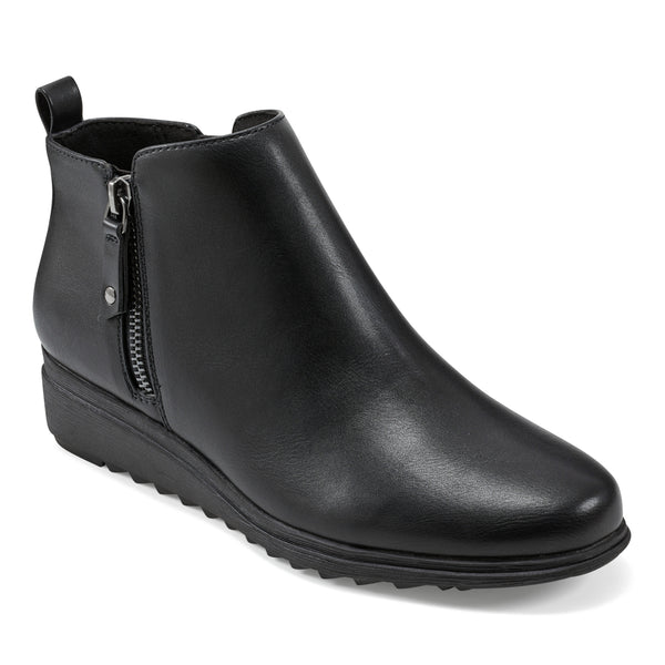 easy spirit Yena Casual Wedge Booties Black