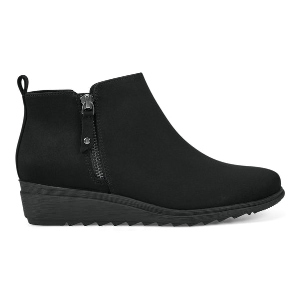 Easy Spirit Yena Casual Wedge Booties Black Multi