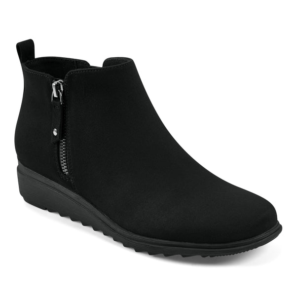 easy spirit Yena Casual Wedge Booties Black Multi
