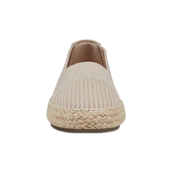 Easy Spirit Hassie Slip On Casual Espadrilles Natural Metallic