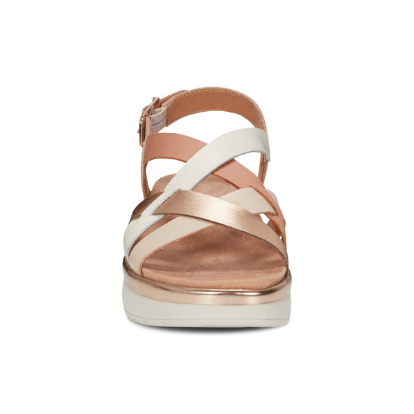 Easy Spirit Indie Strappy Sandals Natural Multi Leather
