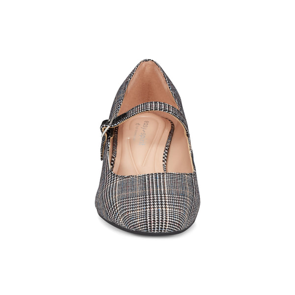 Easy Spirit Marlay Mary Jane Pumps Black Multi Plaid