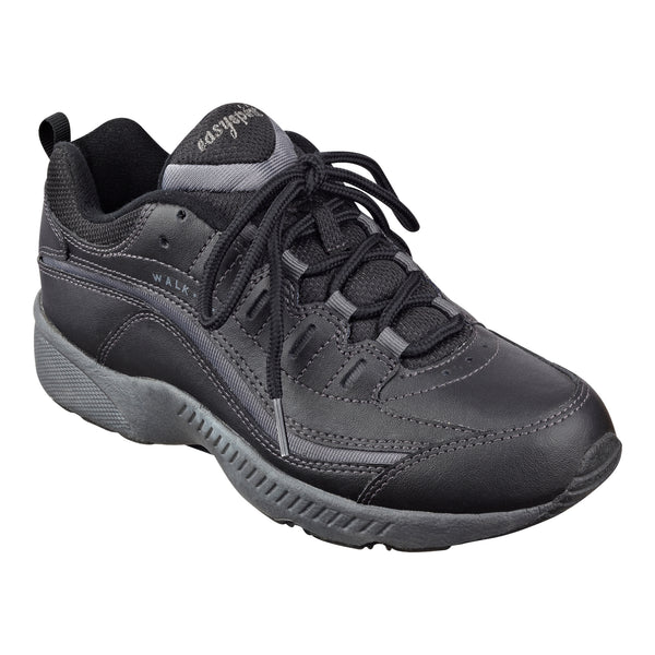 easy spirit Romy Leather Walking Shoes Black Leather