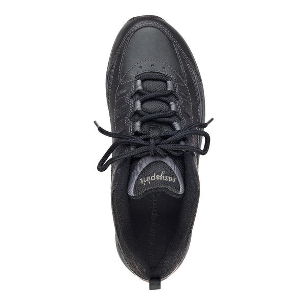 Easy Spirit Romy Leather Walking Shoes Black Leather