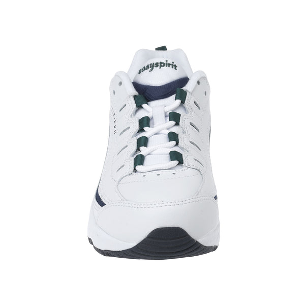 Easy Spirit Romy Leather Walking Shoes White/Navy Leather