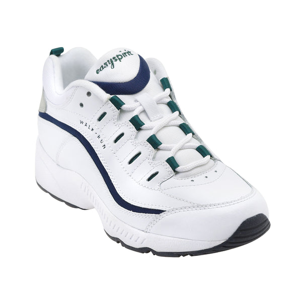 easy spirit Romy Leather Walking Shoes White/Navy Leather