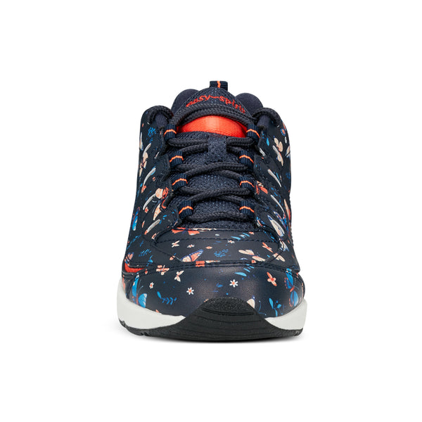 Easy Spirit Romy Walking Shoes Navy Butterfly Print
