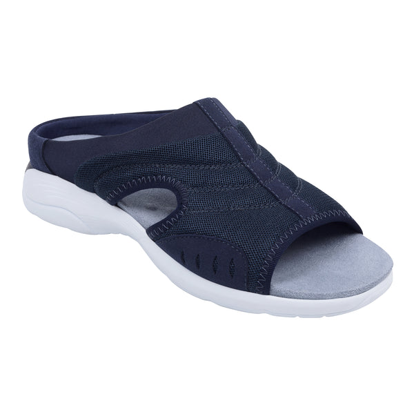 easy spirit Traciee Slip On Sandals Blue Multi Fabric