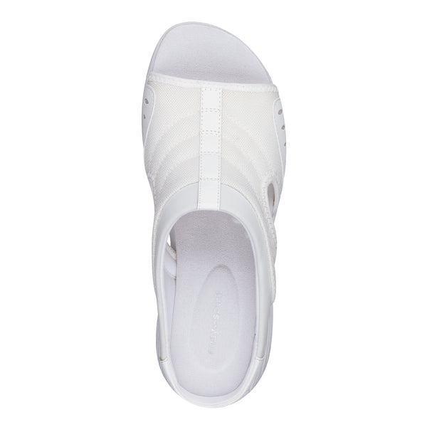 Easy Spirit Traciee Slip On Sandals White Multi Fabric