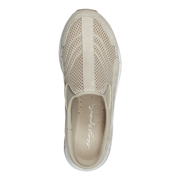 Easy Spirit Traveltime Classic Clogs Woodash White Suede