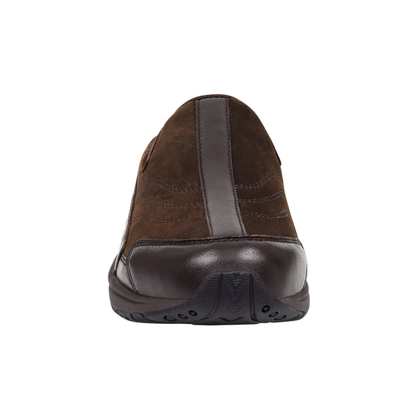 Easy Spirit Traveltime Leather Clogs Chocolate Leather