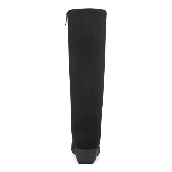 Easy Spirit Yumi Casual Tall Wedge Boots Black Multi
