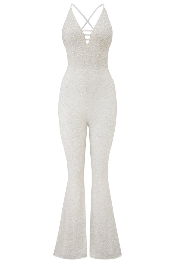 easy tiger Aura Jumpsuit in White