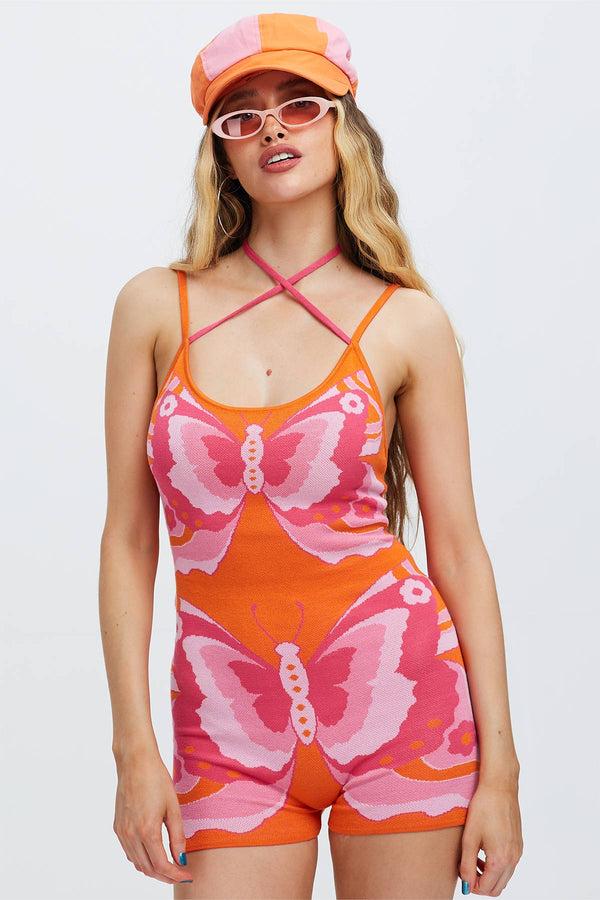 Easy Tiger Free Your Soul Knitted Playsuit