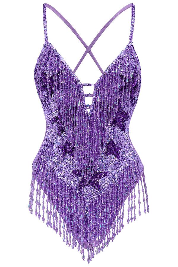 easy tiger Stargazer Bodysuit - Lilac