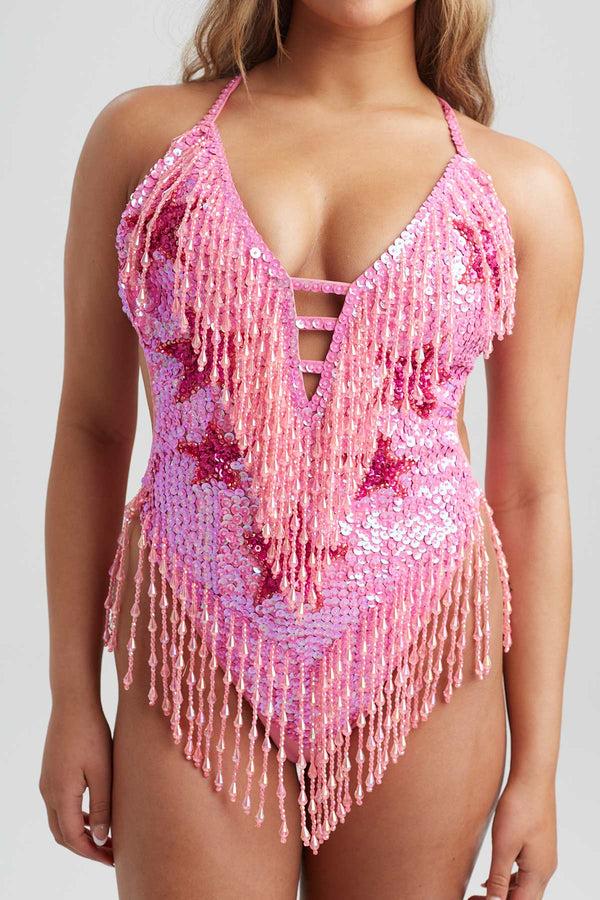Easy Tiger Stargazer Bodysuit - Pink