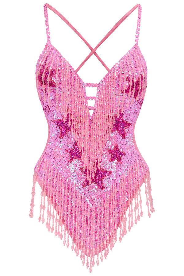 easy tiger Stargazer Bodysuit - Pink