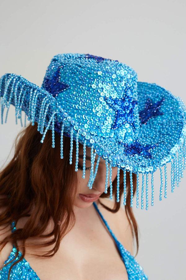Easy Tiger Stargazer Cowboy Hat - Blue