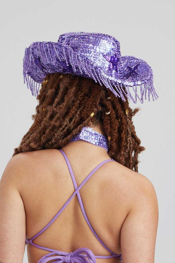 Easy Tiger Stargazer Cowboy Hat - Lilac