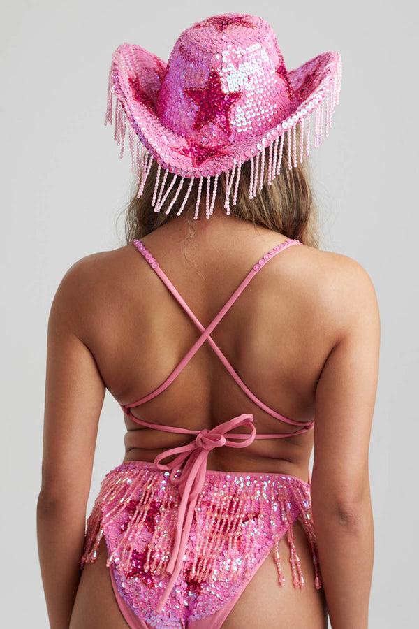 Easy Tiger Stargazer Cowboy Hat - Pink