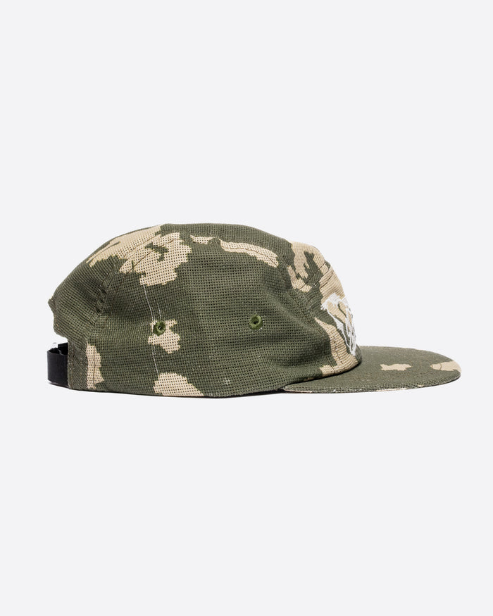 Eat Dust 5 Panel Cap Cloud Camo Mesh Light Green/Off White