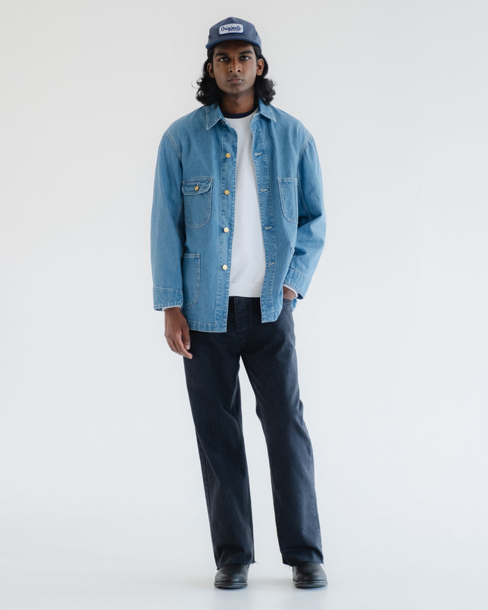 Eat Dust Alcatraz Jacket Salt Lake Denim Bleached Blue