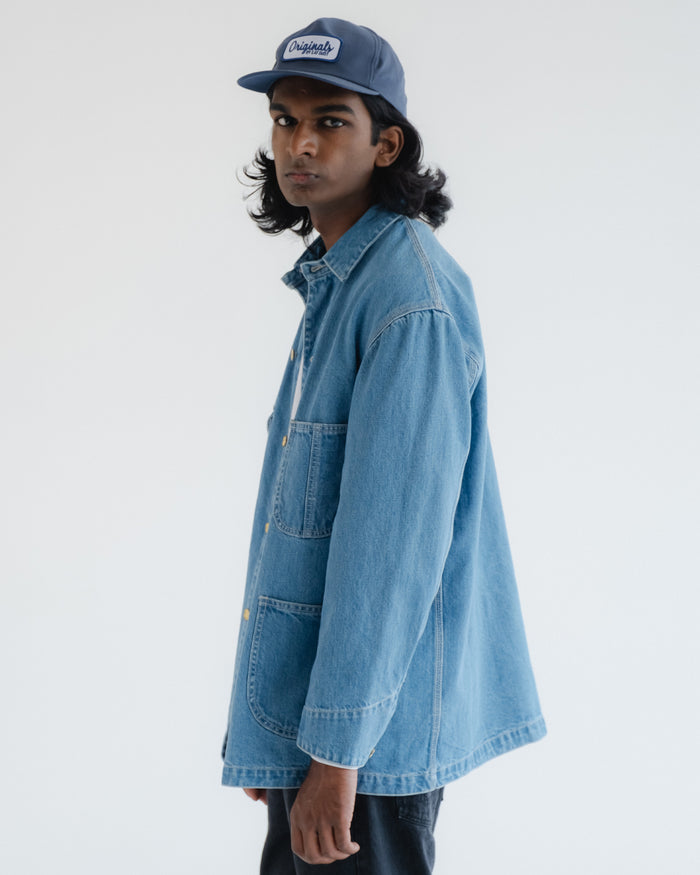 Eat Dust Alcatraz Jacket Salt Lake Denim Bleached Blue