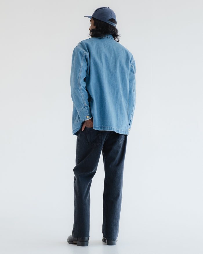 Eat Dust Alcatraz Jacket Salt Lake Denim Bleached Blue