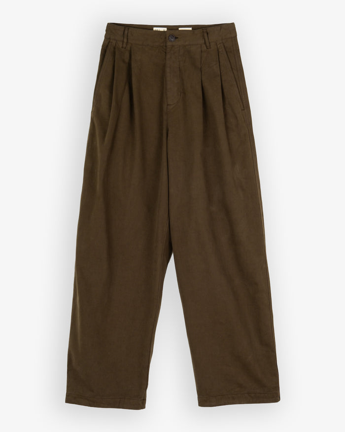 eat dust Ambassador Pants Gabardine Satin Java Brown