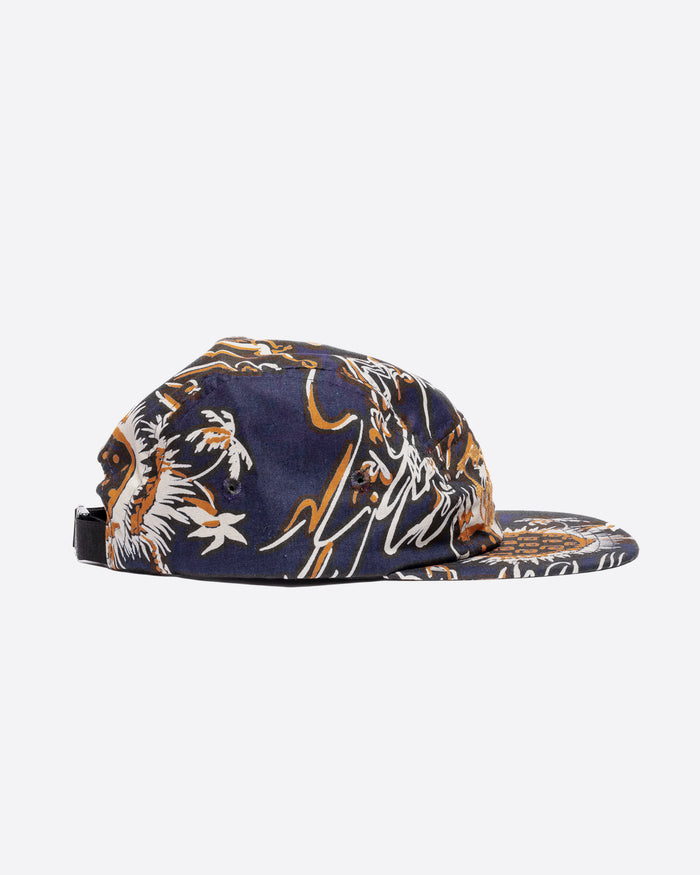 Eat Dust 5 Panel Cap Casa Print Navy