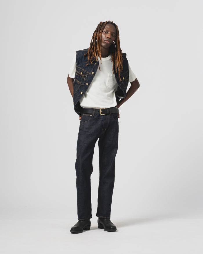 Eat Dust 736 Sleeveless Jacket 13Oz Denim