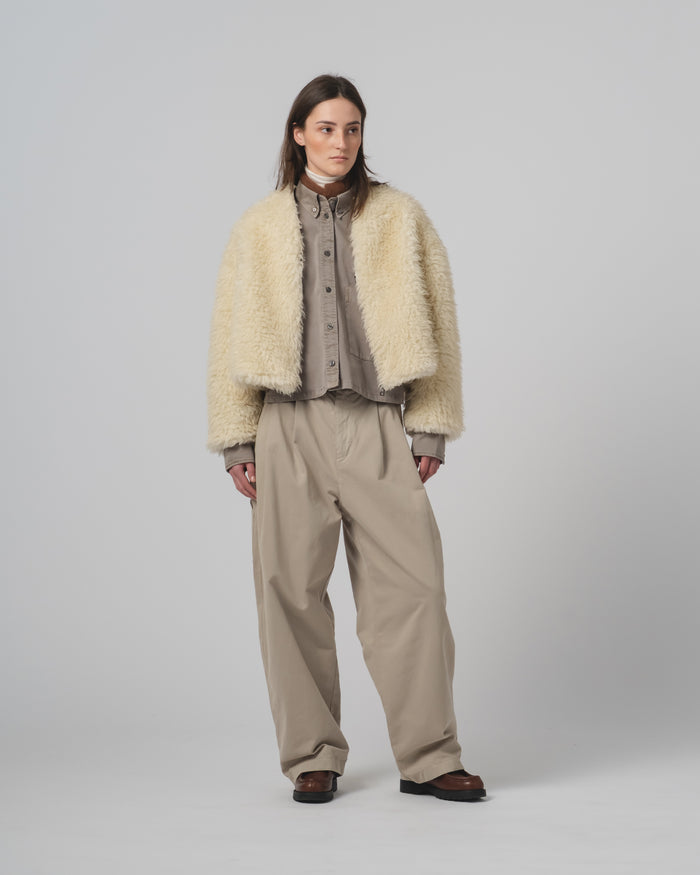 Eat Dust Ambassador Pants Gabardine Satin Oyster