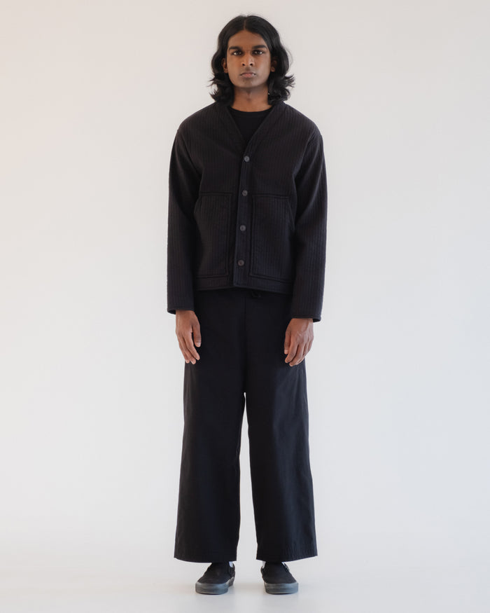 Eat Dust Baseball Cardigan Armor Cotton Black