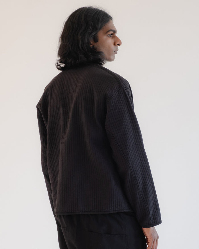 Eat Dust Baseball Cardigan Armor Cotton Black