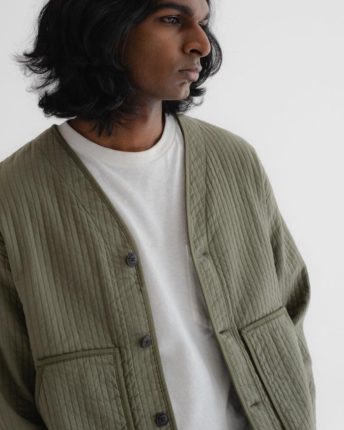 Eat Dust Baseball Cardigan Armor Cotton Litchen