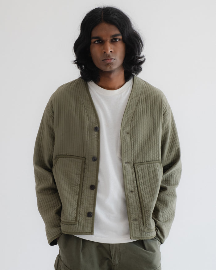 eat dust Baseball Cardigan Armor Cotton Litchen