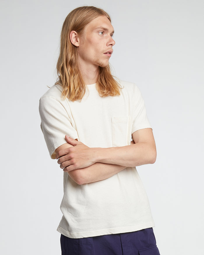 Eat Dust Basic Pocket T Coton Hemp Milk